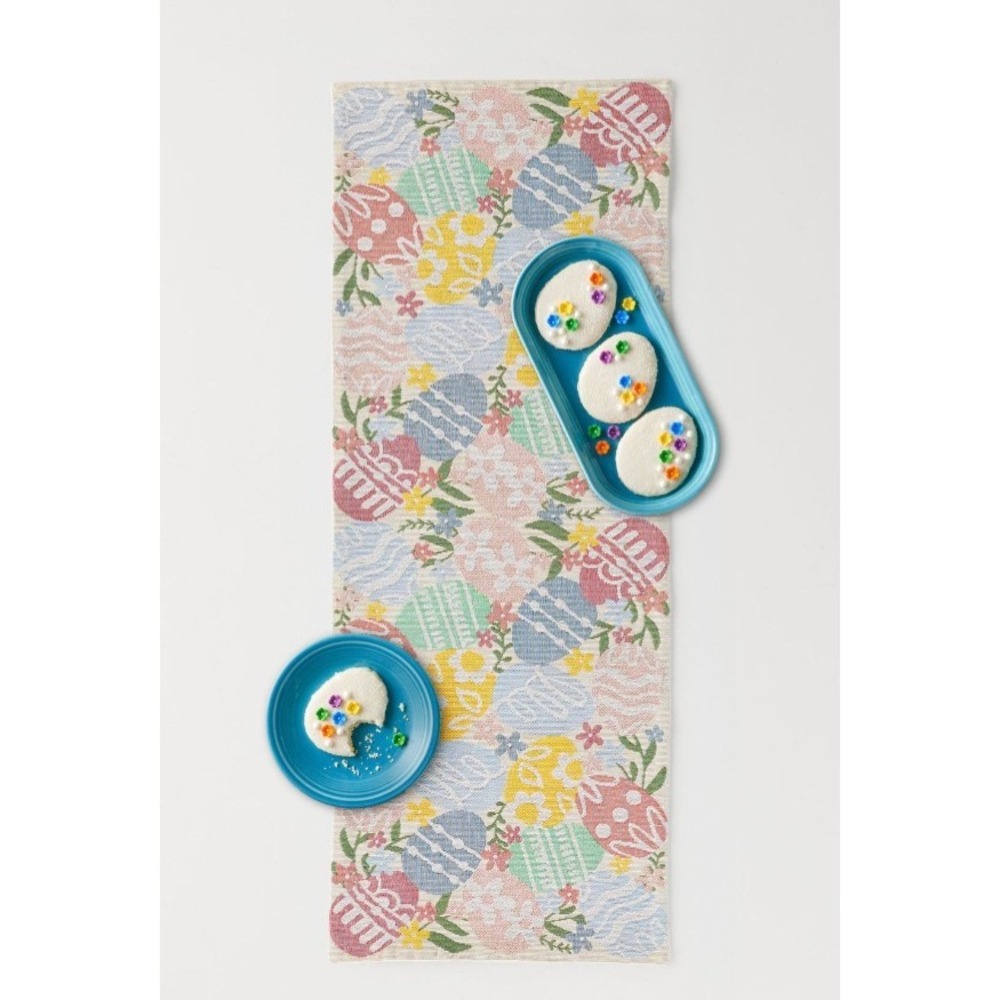 Celebrate Together Easter Tapestry Easter Egg Table Runner ~ NIP NWT ~ beautiful